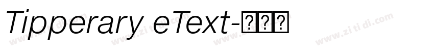 Tipperary eText字体转换